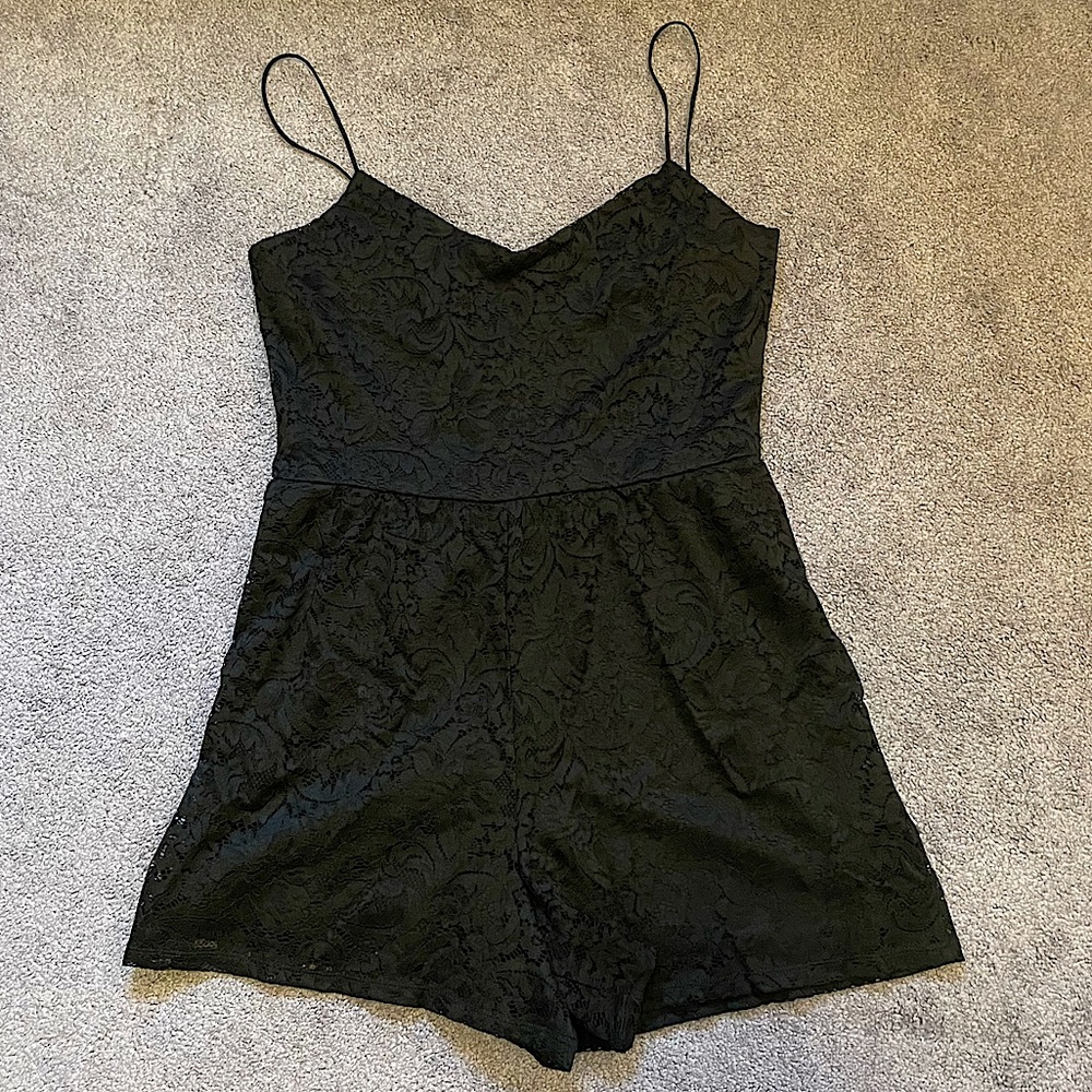 GARAGE Lace Cami Romper